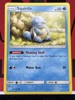 Squirtle 22/181 Regular SM Team Up Common Pokemon TCG 2019 VLP - Image 3