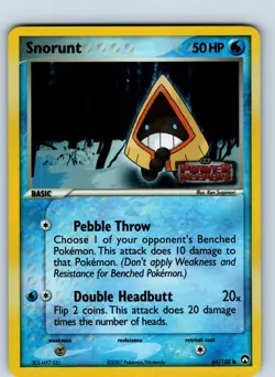 Pokemon TCG Snorunt Power Keepers 64/108 Stamped Reverse Holo - Image 1