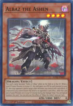 Albaz the Ashen - POTE-EN011 - Super Rare - 1st Edition NM Yugioh Power of the E - Image 1