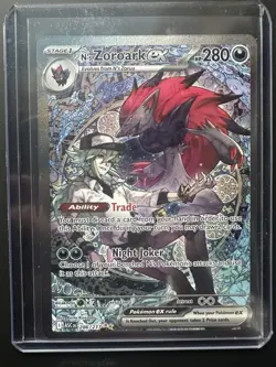 Pokemon Ascended Heroes N’s Zoroark Ex 286/217 Special Illustration Rare 💎 - Image 1