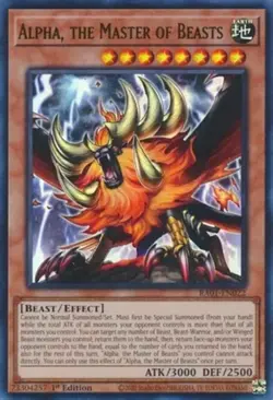 Alpha, the Master of Beasts - RA01-EN022 - Ultra Rare - 1st Edition NM Yugioh 25 - Image 1