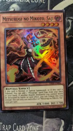 Yu-Gi-Oh! Mitsurugi No Mikoto, Saji - OP29-EN006 - Super Rare - NM - Image 1