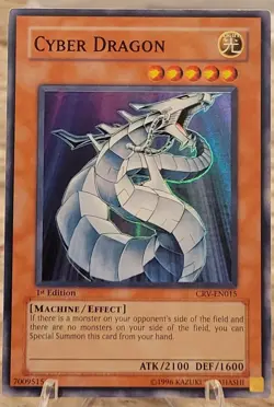 Cyber Dragon CRV-EN015 Cybernetic Revolution 1st Edition YuGiOh MP - Image 1