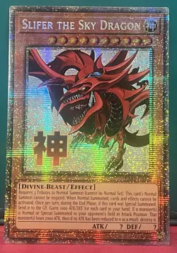 RA05-EN128 Slifer the Sky Dragon Stamped Art Starlight Rare 1st Ed YuGiOh - Image 1