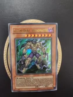 YUGIOH DESTINY HERO DREADMASTER EOJ-EN004 ULTRA 1ST ED - Image 1