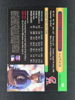 Garret Anderson 1996 Bowman's Best Atomic Refractor #40 ANGELS RARE - Image 2