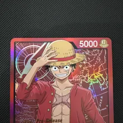 Monkey D. Luffy ST01-001 Super Pre Release Leader One Piece TCG English NM 2022 - Image 4
