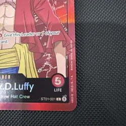 Monkey D. Luffy ST01-001 Super Pre Release Leader One Piece TCG English NM 2022 - Image 5