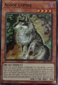 Aloof Lupine - SAST-EN030 - Common - 1st Edition NM Yugioh Savage Strike - Image 1