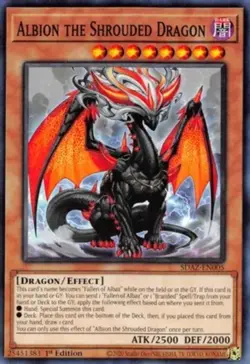 Albion the Shrouded Dragon - SDAZ-EN005 - Common - 1st Edition NM Yugioh Structu - Image 1