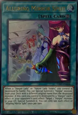 Alluring Mirror Split - LART-EN028 - Ultra Rare - Limited Edition NM Yugioh Yu-G - Image 1