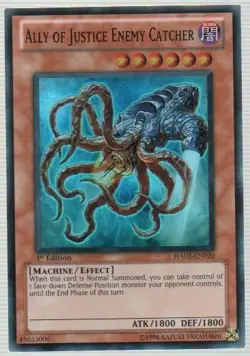 Ally of Justice Enemy Catcher - HA02-EN020 - Super Rare - 1st Edition NM Yugioh - Image 1