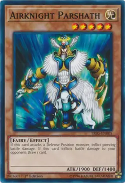 Airknight Parshath - SR05-EN005 - Common - 1st Edition LP Yugioh Structure Deck: - Image 1