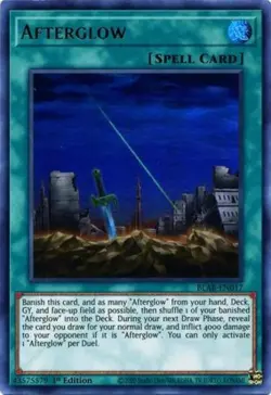 Afterglow - BLAR-EN017 - Ultra Rare - 1st Edition NM Yugioh Battles of Legend: A - Image 1
