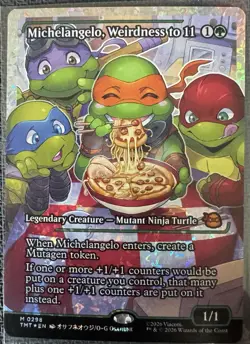 Michelangelo, Weirdness to 11-Teenage Mutant Ninja Turtles-Fracture Foil-298-NM - Image 1