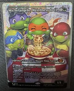 Michelangelo, Weirdness to 11-Teenage Mutant Ninja Turtles-Fracture Foil-298-NM - Image 3