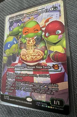 Michelangelo, Weirdness to 11-Teenage Mutant Ninja Turtles-Fracture Foil-298-NM - Image 5