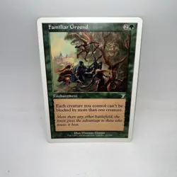 Familiar Ground 243 Uncommon 7th Edition Magic: The Gathering Lightly Played - Image 1