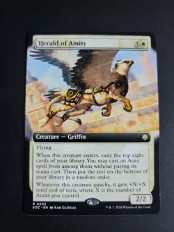 Herald of Amity (Extended Art) Rare MTG Secrets of Strixhaven Commander - Image 1
