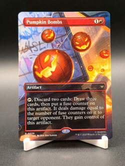 Pumpkin Bombs Magic The Gathering Spider-Man Borderless Rare #26 - Image 1
