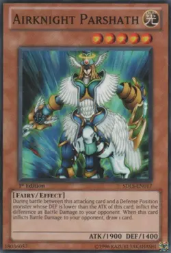 Airknight Parshath - SDLS-EN017 - Common - 1st Edition LP Yugioh Starter Deck Ca - Image 1