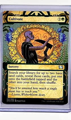 2021 MTG Magic the Gathering Strixhaven Mystical Archive Foil Etched Cultivate - Image 1