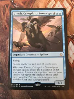 MTG Custom Commander Deck: Unesh, Criosphinx Sovereign Sphinx tribal - Image 1