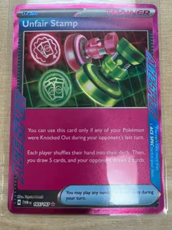 Unfair Stamp Ace Spec 165/167 Twilight Masquerade - NM - Pokemon TCG - Image 1