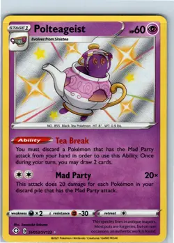 Pokemon Card - Polteageist SV053/SV122 Shining Fates: Shiny Vault - LP - Image 1