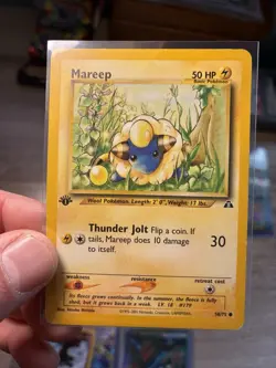 Mareep 58/75 Neo Discovery 1st Edition Pokemon TCG Vintage - Image 2
