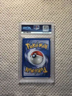 Pokemon Meowth 10 WoTC Promo Holo PSA 7 (Swirl) - Image 2
