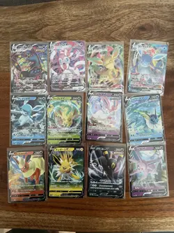 Pokemon Eevee Heroes FULL SET of V and VMAX Eevee Evolutions NM US SELLER - Image 1