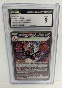 Charizard ex Pokemon (2024) Paldean Fates 234/091 Special Illustration Rare CGC9 - Image 1