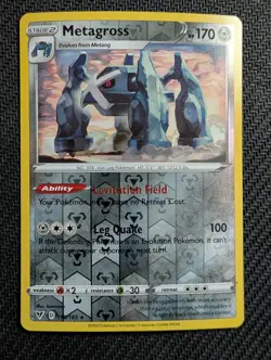 Metagross 118/185 Rare Vivid Voltage Pokemon Reverse Holo Near Mint - Image 1