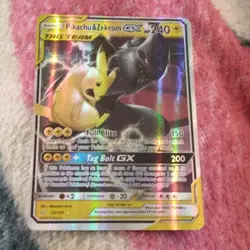 Pikachu & Zekrom GX TAG TEAM GX Ultra Rare Holo 33/181 Team Up Pokemon Card - Image 1