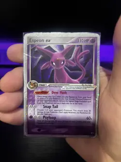 2005 Unseen Forces 102/115 Espeon ex Holo Ultra Rare Pokemon TCG - Image 1