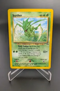 Scyther - Neo Discovery Unlimited 46/75 - Pokemon TCG (Vintage WoTC) - LP - Image 1