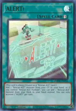 ALERT! - AMDE-EN010 - Ultra Rare - 1st Edition LP Yugioh Amazing Defenders - AMD - Image 1