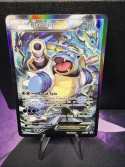 Pokemon TCG Blastoise EX XY122 Full Art Holo Black Star Promo - Image 1