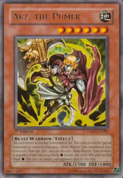 Akz, The Pumer - TSHD-EN085 - Rare - 1st Edition LP Yugioh The Shining Darkness - Image 1