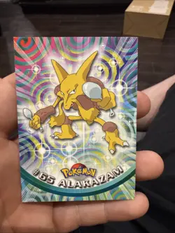 1999 Topps Pokemon TCG Alakazam #65 TV Animation Edition Series 1 - Image 1
