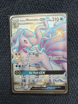 Alolan Ninetales GX SV53/SV94 Hidden Fates Shiny Vault Holo Pokemon 🔥 - Image 1