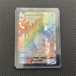Charizard VMAX Secret Rare Full Art Holo 74/73 Champions Path Pokemon Card - Image 1