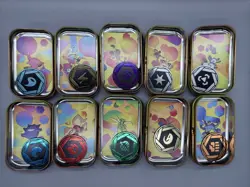 Pokemon 151 - EMPTY - Mini Tin Complete Set Of 10 (Tin + Card + Coin) - Image 2