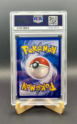 2000 Pokemon Black Star #18 Team Rocket's MEOWTH Promo Pokemon League PSA 9 - Image 2