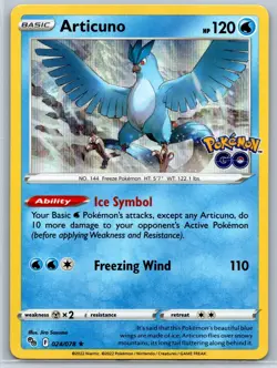 Articuno - Pokemon GO 024/078 Card Holo Rare 151 NM - Image 1