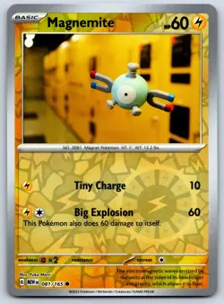 Magnemite Reverse Holo Scarlet Violet 151 EN 082/165 Yuka Morii Pokemon Card NM - Image 1