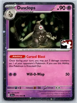 Dusclops (Cosmos Holo) Prize Pack Series 019/064 Pokemon Card NM - Image 1