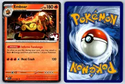 Emboar (Cosmos Holo) Prize Pack Series 013/086 Pokemon Card NM - Image 3
