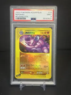 2003 Pokemon Aquapolis Nidoking Reverse Holo Psa 9 Mint - Image 1